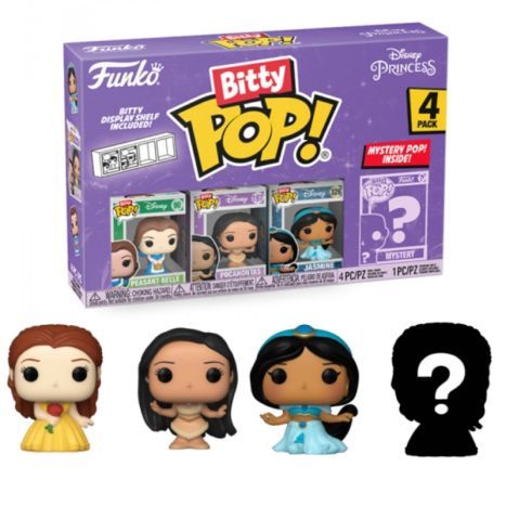 Bitty Pop! Disney: Disney Princesses - Belle 4pk - Level UpFunko889698730280