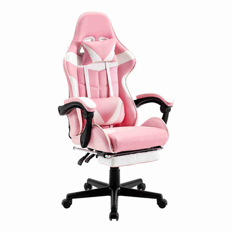 Black Bull Gaming Chair with Foot rest - Pink - Level UpBlack BullGaming Chair4044951074137