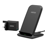 Choetech 15W Wirless Charger Stand - Black T555-F-101ABBK - Level UpLevel UpDesk HoldersX001A1H5P9
