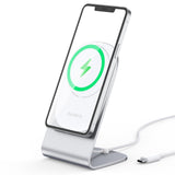 CHOETECH Magnetic Fast Wireless Charging Stand Holder with 5ft USB-C Cable for iPhone 12 (H047+T517) T511-S - Level UpLevel UpAdapter6971824978605