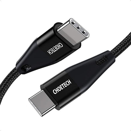 Choetech PD 60W USB-C to USB-C Cable, 1.2M Black - Level UpLevel UpCar ChargerXCC-1003-BK