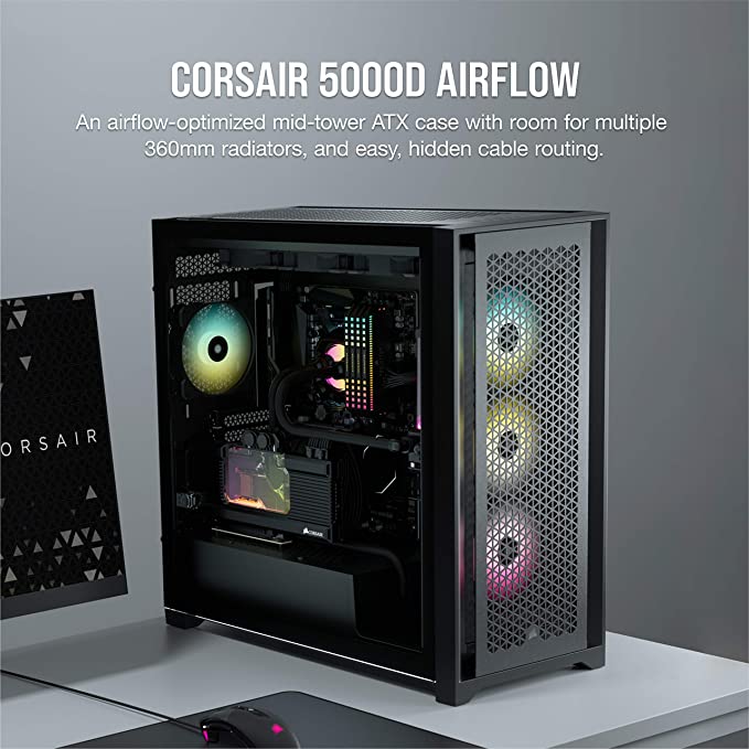 Corsair 5000D AIRFLOW Mid-Tower Case - Black - Level UpLevel UpPC Accessories840006627470