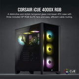 Corsair iCUE 4000X RGB Mid Tower Case - Black - Level UpLevel UpPC Accessories840006626633