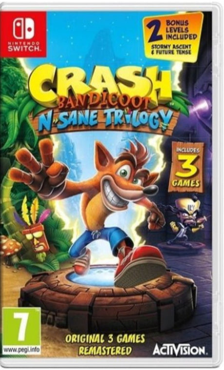 Crash Bandicoot N Sane Trilogy For Nintendo Switch - Level UpNintendoSwitch Video Games5030917236761