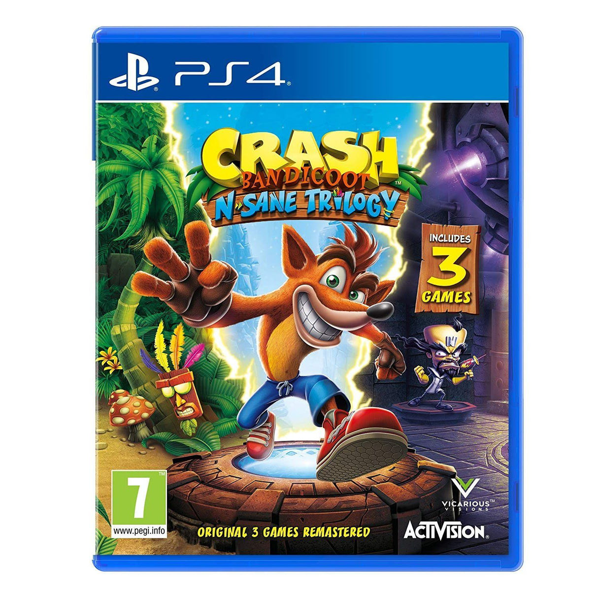 Crash Bandicoot N. Sane Trilogy For PlayStation 4 "Region 2" - Level UpACTIVISIONPlaystation Video Games5030917236662