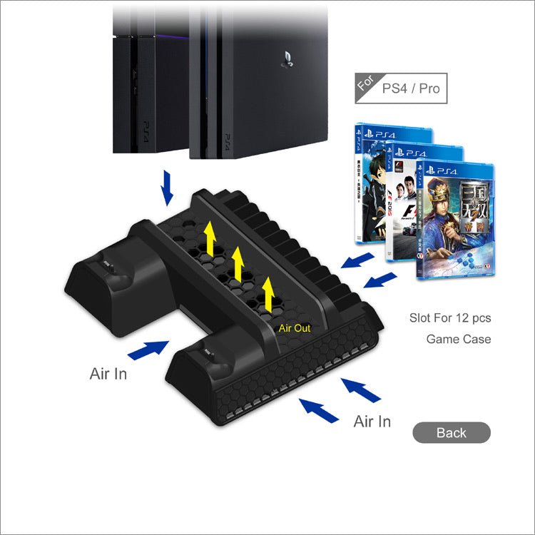 DOBE Multifunction Cooling Stand for PS4 TP4-882 - Level UpDobe6972520251177