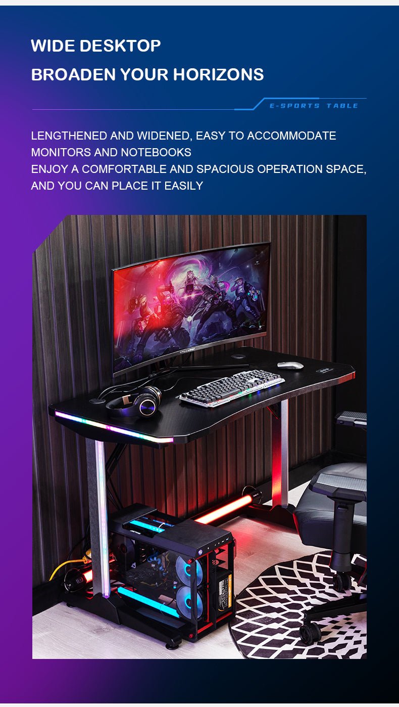 Dowinx Gamaing Desk A1 RGB - Black - Level UpDowinxGaming Table10763