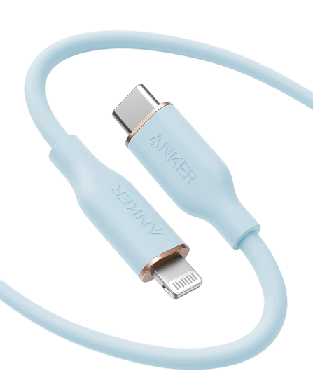Anker PowerLine III Flow USB-C to Lightning (1.8m/6ft) -Blue - Level Up