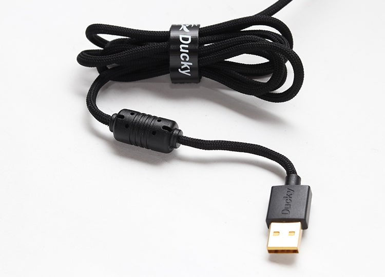 Ducky Feather Kailh RGB Gaming Mouse (Black/White Ducky Feather Kailh RGB Gaming Mouse (Black/White