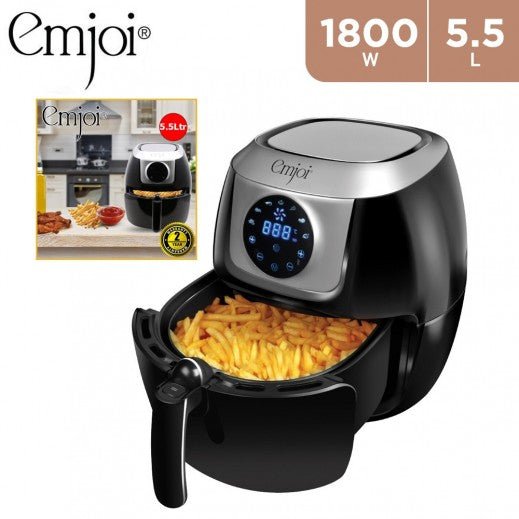 Emjoi Digital Airfryer 1800W, 5.5L, 1Y, Black - Level UpEmjoi6281172636684