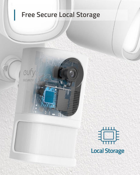 Eufy 1080P FloodLight Security Camera -White T84203W2 - Level UpEufySmart Devices194644015237