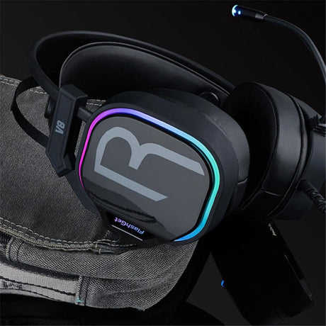 FlashGet V8 RGB GAMING HEADSET - BLACK - Level UpLevel UpHeadset6944009330031