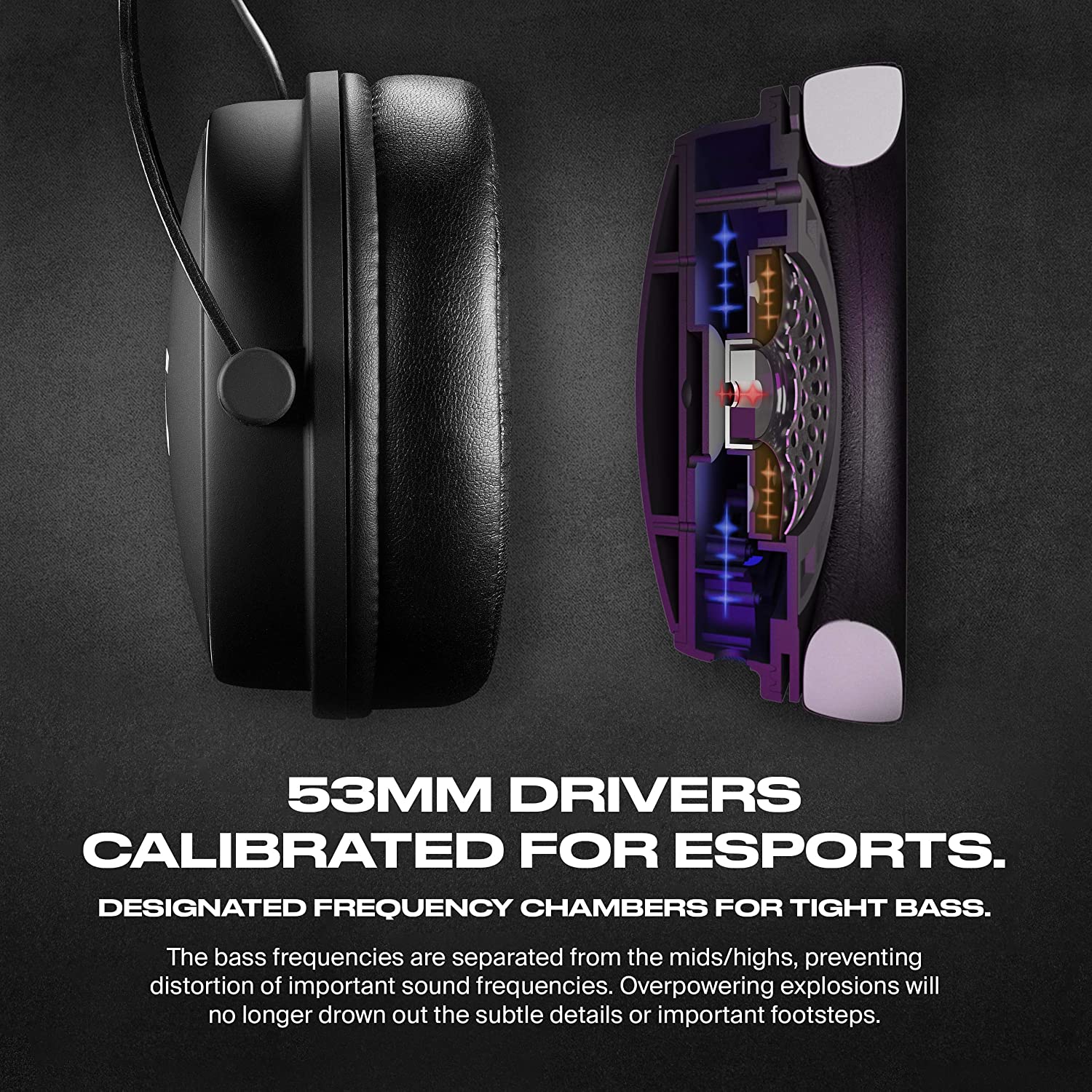 Fnatic REACT Gaming Headset for Esports with 53mm Drivers (AUX) for PC, PS4, PS5, XBOX - Level UpFnaticHeadset5.06E+12