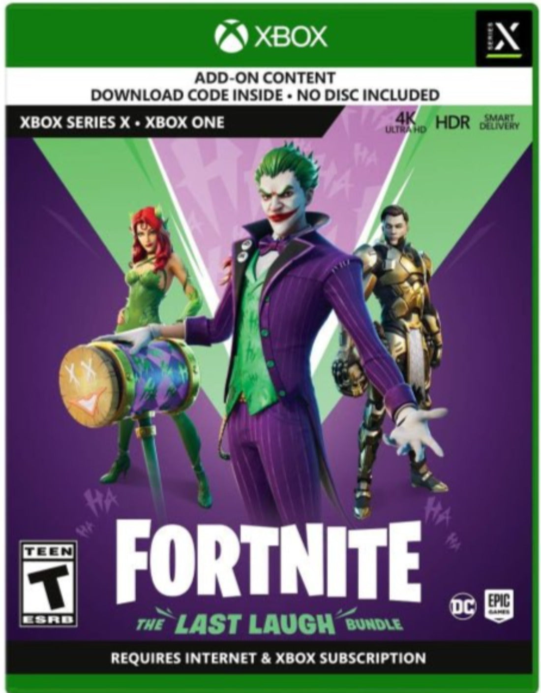 Fortnite The Last Laugh Bundle (No-DISC) For Xbox "Region 1" - Level UpMicrosoft883929728121