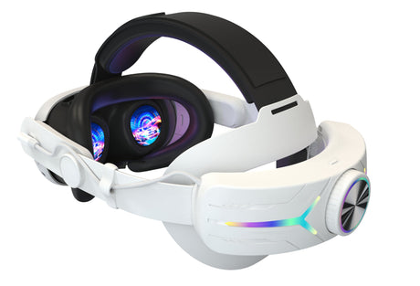 Gamax Meta Quest 3 Head Strap with 8000mAh battery & Dazzle light - White - Level UpGamaxVirtual Reality Accessories6972520255274