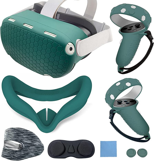 Gamax Oculus quest 2 Silicone Protective Case Set-Green - Level UpGamaxPlaystation 5 Accessories6972520254467
