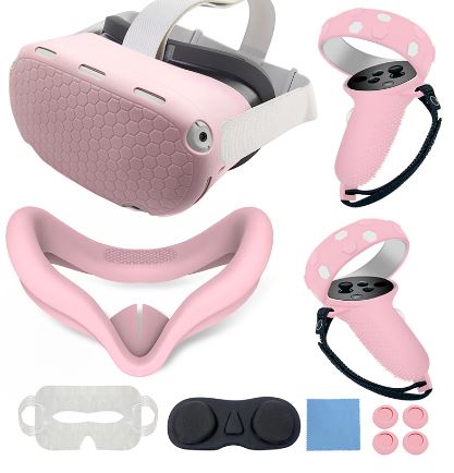 Gamax Oculus quest 2 Silicone Protective Case Set-Pink - Level UpGamaxPlaystation 5 Accessories6972520254468