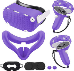 Gamax Oculus quest 2 Silicone Protective Case Set-Purple - Level UpGamaxPlaystation 5 Accessories6972520254466