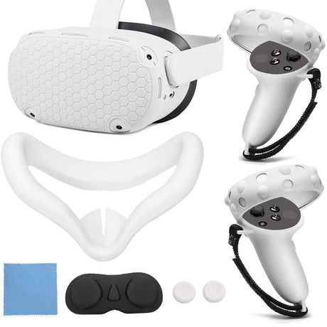 Gamax Oculus quest 2 Silicone Protective Case Set - White - Level UpGamaxPlaystation 5 Accessories6972520254472