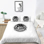 Gamer Creative Fashionable White Duvet Cover Gamepad Queen Bed & Pillow Sheet - Level UpLevel UpBed Sheets