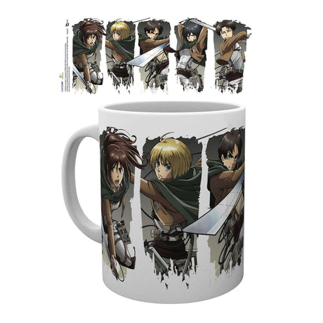 GBE MUG: AOT- CHARACTER MONTAGE - Level UpLevel UpAccessories5028486385393