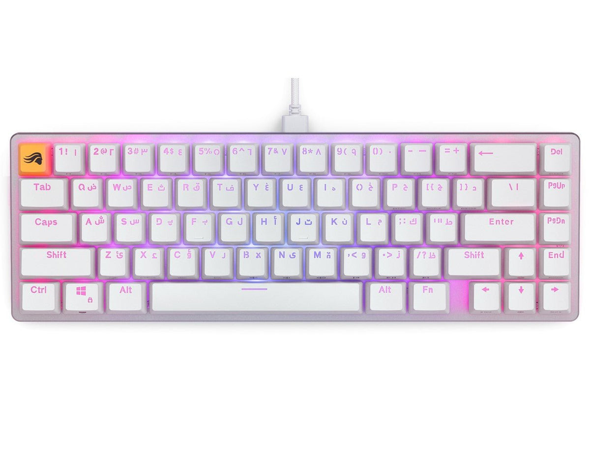 Glorious GMMK2 Full Size 96% Pre-Built Wired RGB Mechanical Gaming Keyboard (Supporting Arabic Layout) - White - Level UpGloriousPC Gaming Accessories810069975177