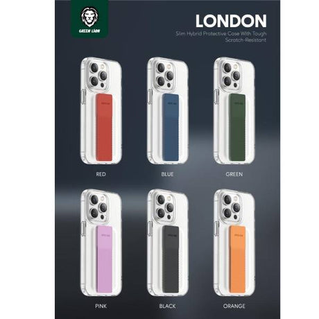 Green London Slim Case / Grip Band IPH 14 Pro Max Purple GNLC14PMPL - Level UpLevel UpMobile Phone Case6935100165608