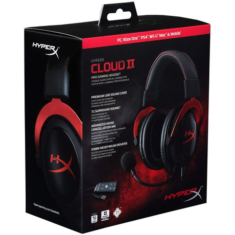 HyperX Cloud II-Pro Mic Head For Gaming - Level UpHyperXHeadset196188048436