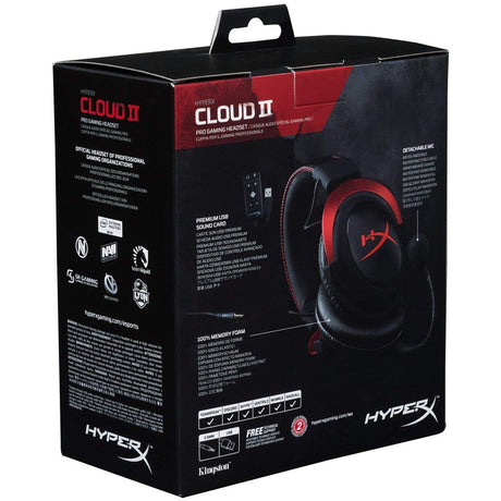 HyperX Cloud II-Pro Mic Head For Gaming - Level UpHyperXHeadset196188048436