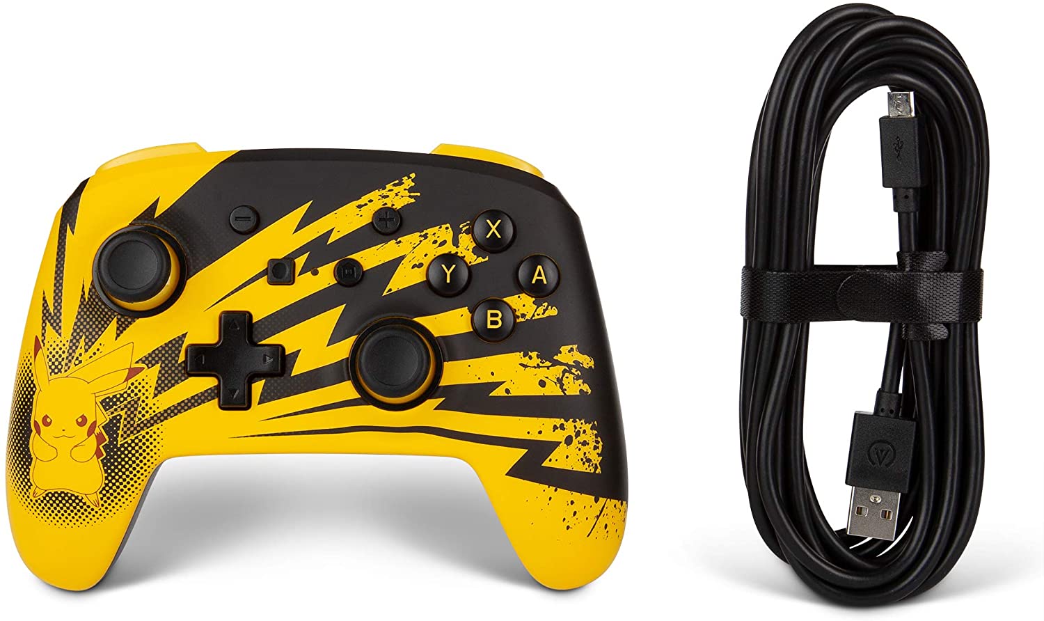 PowerA Pokémon Enhanced Wired Controller for Nintendo Switch – Lightning Pikachu - Level Up