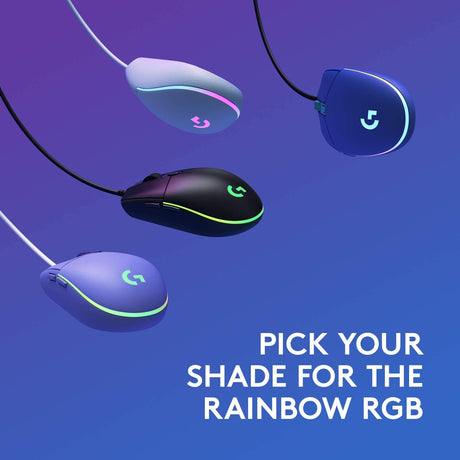 Logitech G203 LIGHTSYNC RGB Lighting Gaming Mouse - Lilac - Level UpLogitechPC Accessories5.10E+12