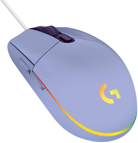 Logitech G203 LIGHTSYNC RGB Lighting Gaming Mouse - Lilac - Level UpLogitechPC Accessories5.10E+12