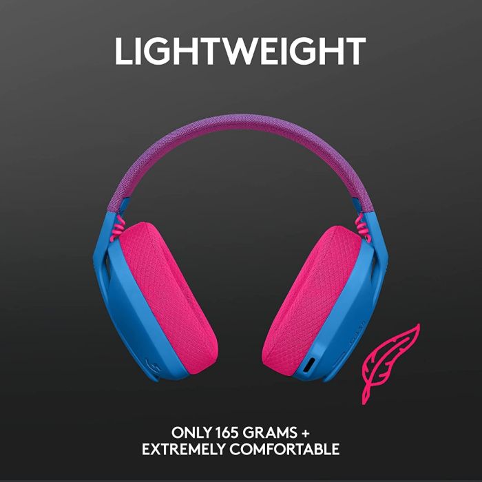 Logitech G435 LIGHTSPEED & Bluetooth Wireless Gaming Headset - Blue - Level UpLogitechPC5.10E+12