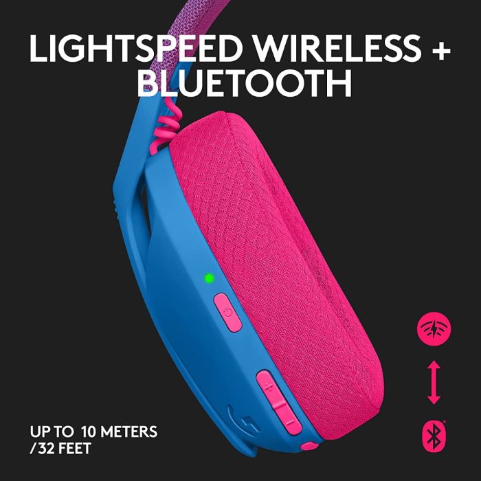 Logitech G435 LIGHTSPEED & Bluetooth Wireless Gaming Headset - Blue - Level UpLogitechPC5.10E+12