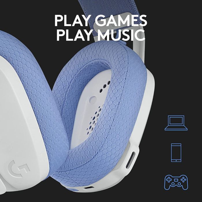 Logitech G435 LIGHTSPEED & Bluetooth Wireless Gaming Headset - White - Level UpLogitechPC5099206097490
