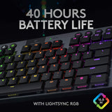 Logitech G915 LIGHTSPEED TKL Tenkeyless Wireless Mechanical Gaming Keyboard - Black - Level UpLogitechPC5.10E+12