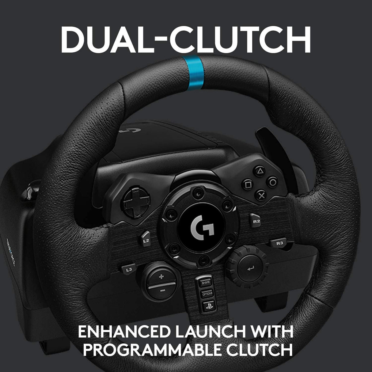 Logitech G923 Driving Force Racing Wheel + Shifter For PS5 & PS4 & PC - Level UpLogitechAccessories5.10E+12