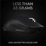 Logitech PRO X SUPERLIGHT Wireless Gaming Mouse - Black - Level UpLogitechPC Accessories5099206090460