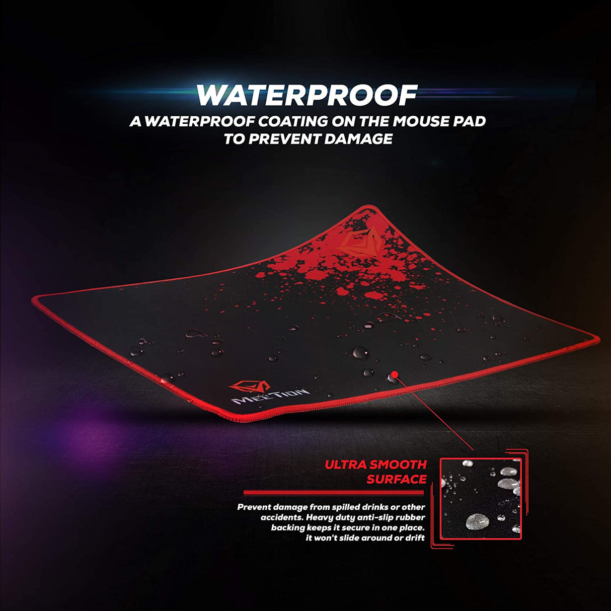 Meetion Non-slip Rubber Square Mouse Pad P110 - Level UpMeetion6970344731370