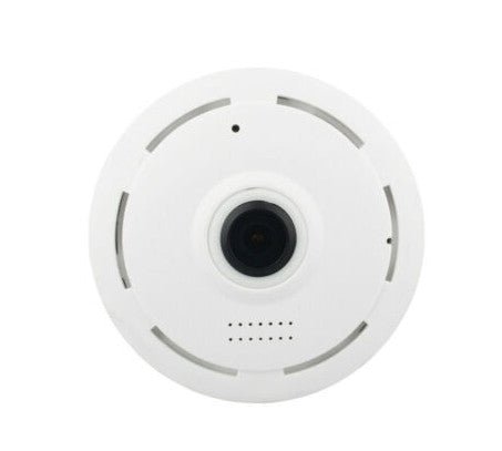 Mini Fisheye Panoramic Wireless Security Camera with 2-Way Voice , Night Vision & Motion Detection - White - Level UpLevel UpSmart Devices501648