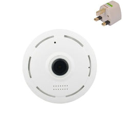 Mini Fisheye Panoramic Wireless Security Camera with 2-Way Voice , Night Vision & Motion Detection - White - Level UpLevel UpSmart Devices501648