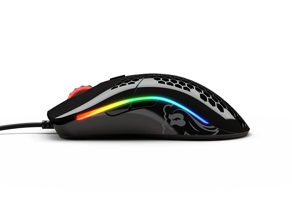 Model0 Front Mouse Model O- Minus Glossy Black 59g Glorious Mouse Level Up