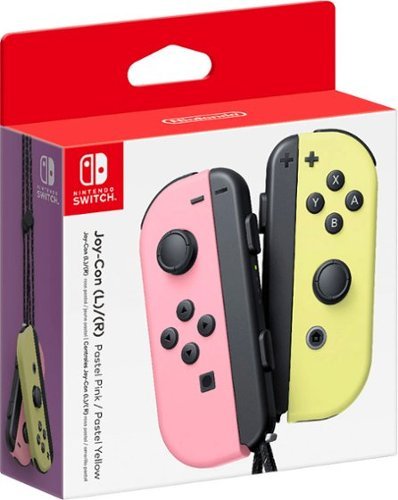 Nintendo Switch Joy-Con (L/R) Controllers - Pink & Yellow Level Up