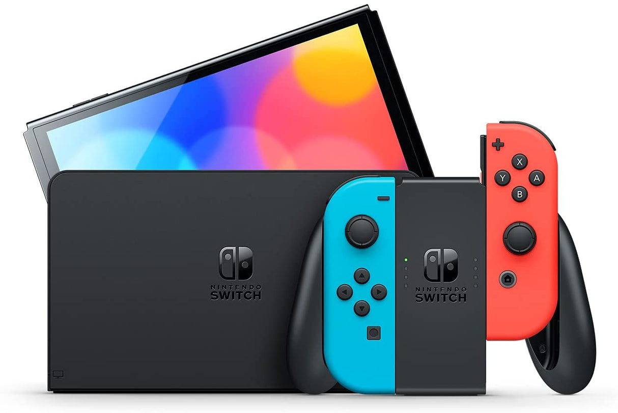 Nintendo Switch – OLED Model w/ Neon Red & Neon Blue Joy-Con - Level UpOLEDNintendo9318113992312
