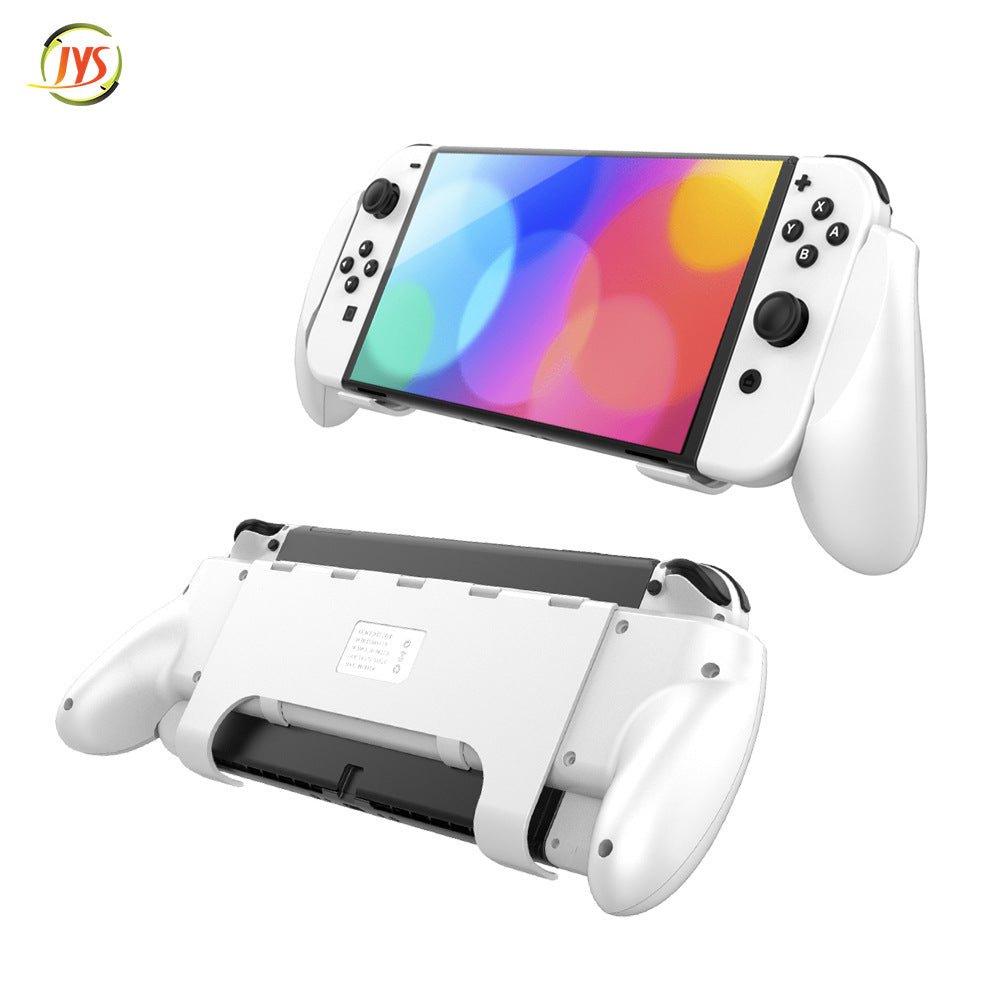 Oivo Asymmetrical handheld grip with ajustable stand For Nintendo Switch - White - Level UpOivoSwitch Accessories6972861540282