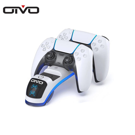 Oivo Controller Charging Station with Headset Holder for PS5 - White - Level UpOivoPlaystation 5 Accessories6972861540121