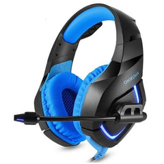 Onikuma K1 Stereo Over-Ear Noise Isolation Gaming Headset - Blue & Black - Level UpOnikumaHeadset6972470560145