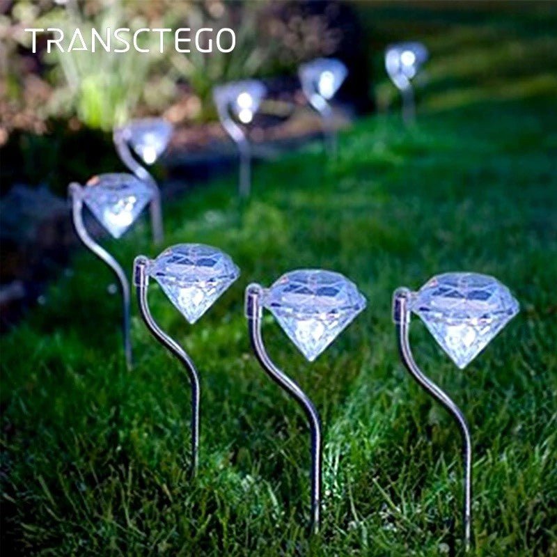 Pack of 4 LED Color Changing Solar Power Diamond Shaped Garden light. - Level UpLevel UpSmart Devices501688