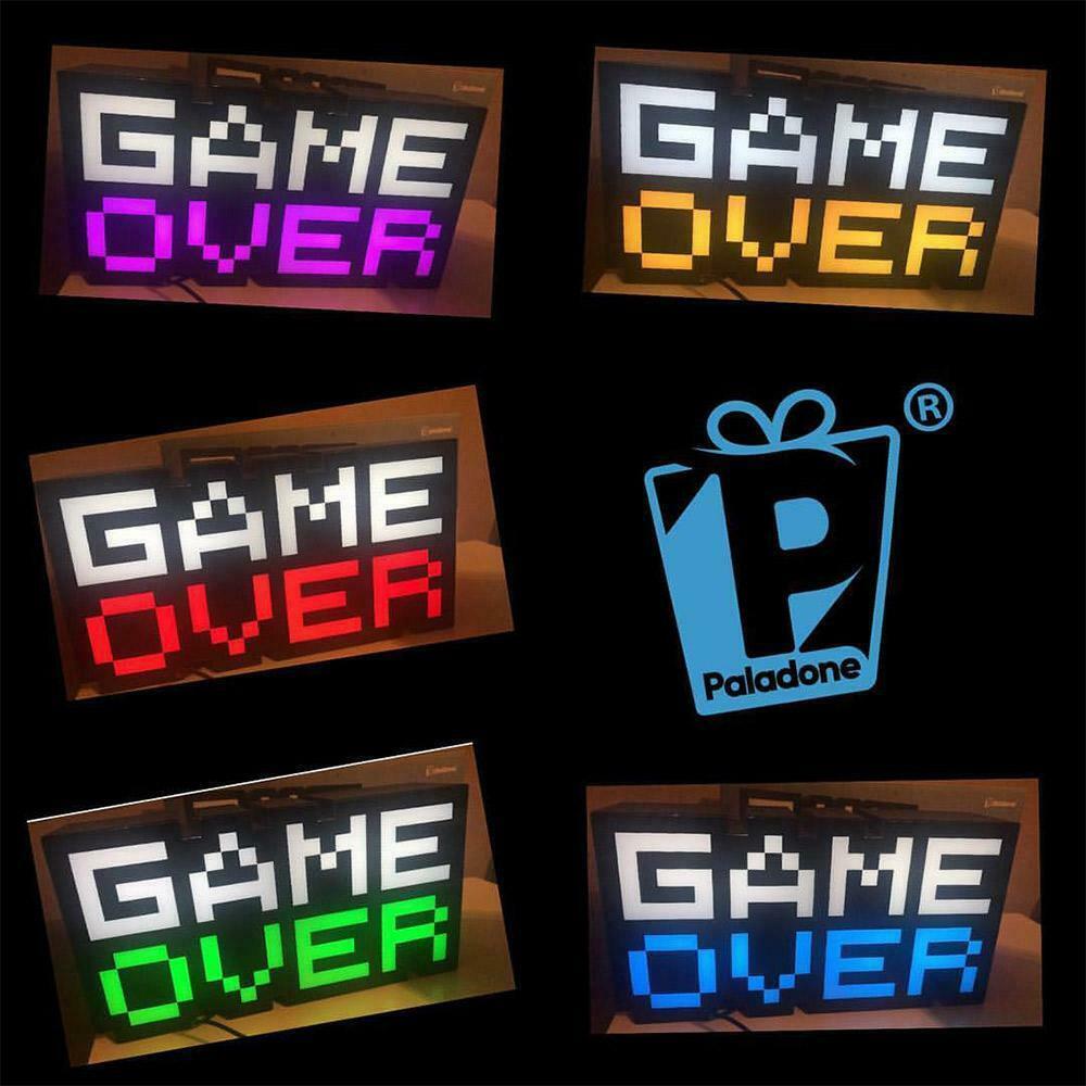 Paladone 8-Bit Game Over Sound Reactive Light - Level UpPaladone