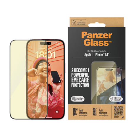PanzerGlass iPhone 15 6.1" | UWF | Anti-Reflective&Bluelight - 2813 - Level UpPanzerGlassScreen Protector5711724028137